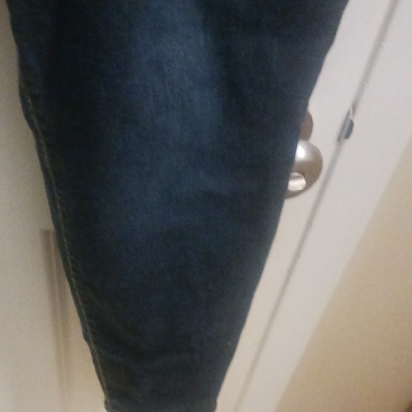 Dark Blue Skinny Denim Jeans for Women - Picture 6 of 15